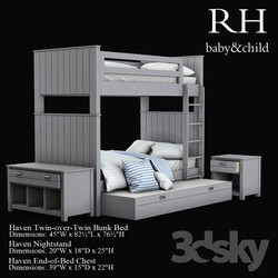 Haven Twin over Twin Bunk Bed 