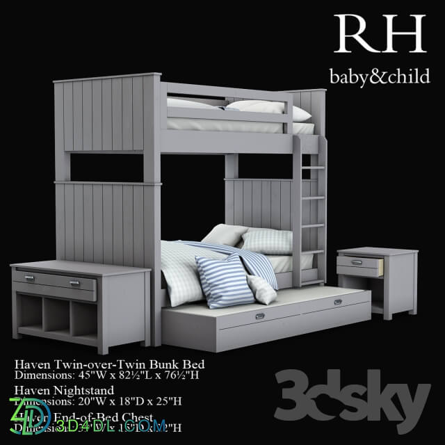 Haven Twin over Twin Bunk Bed