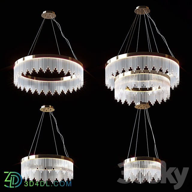 Hanging chandeliers FAIRYTALE by Romatti Pendant light 3D Models