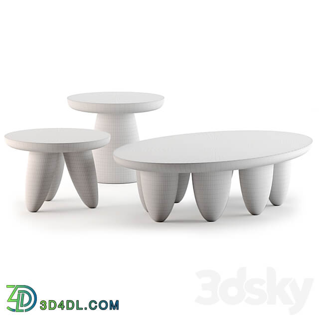 Lunarys Coffee Tables by Hommes 3D Models