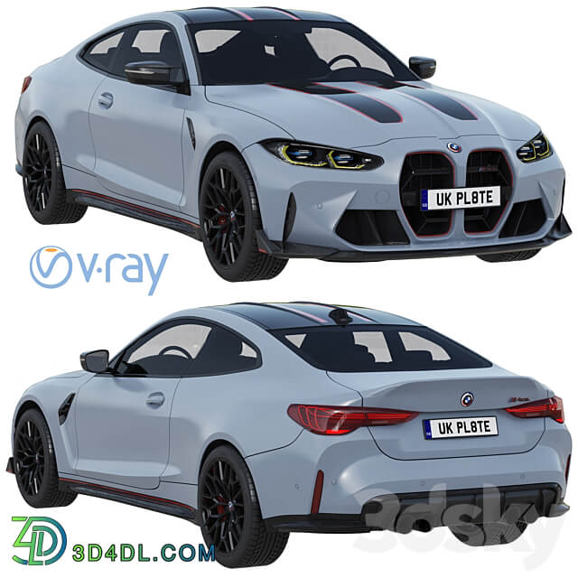 BMW M4 CSL 2022 3D Models