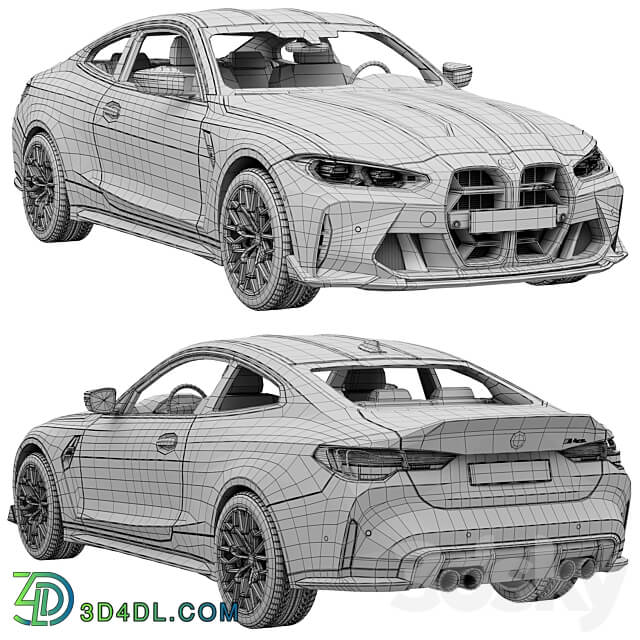 BMW M4 CSL 2022 3D Models