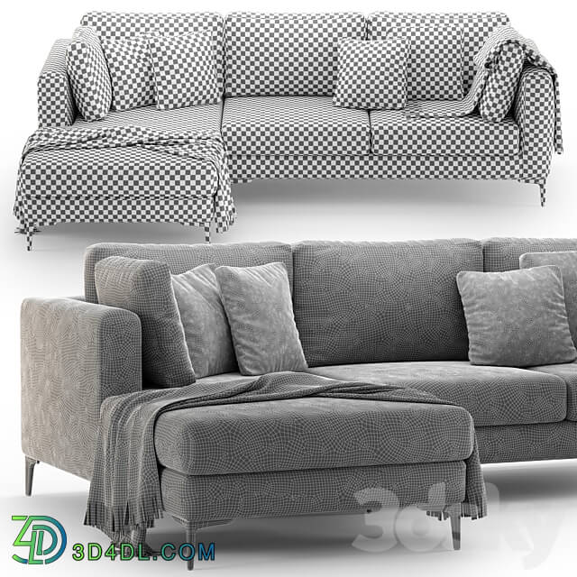 Corner sofa Mebelroom Milan 3D Models