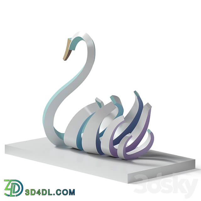 Sculpture statue Swan