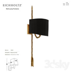 EICHHOLTZ Wall Lamp Fontaine 109192 