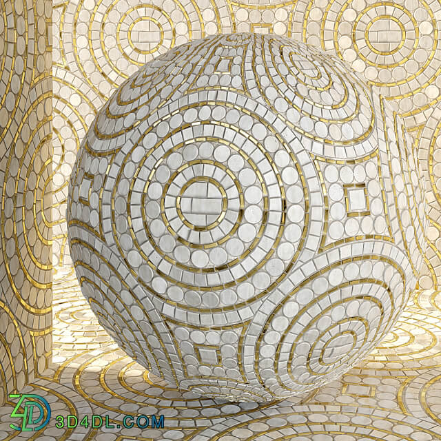 Orson Handmade Mosaic Tile by New Ravenna 3D Models