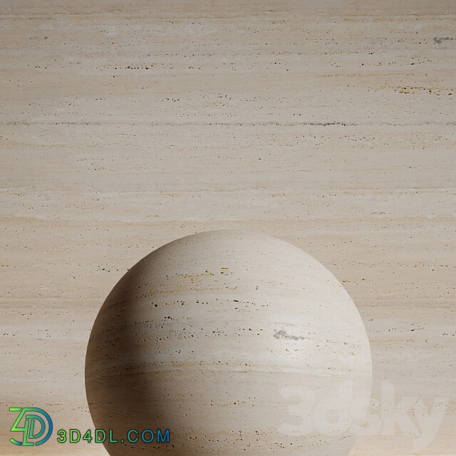 Stone material travertine 5 pbr seamless 3D Models