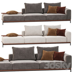 Poliform Brera sofa set 03 3D Models 