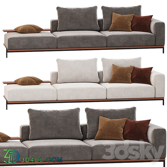 Poliform Brera sofa set 03 3D Models