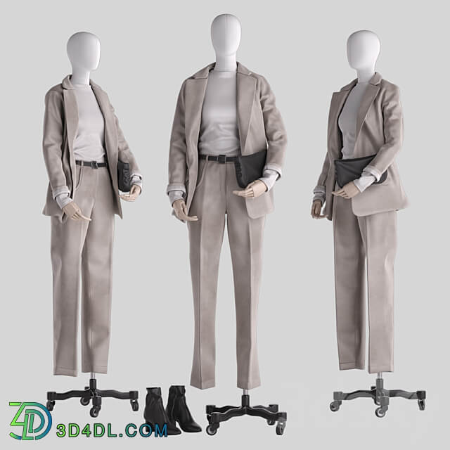 Mannequin 001 Clothes 3D Models