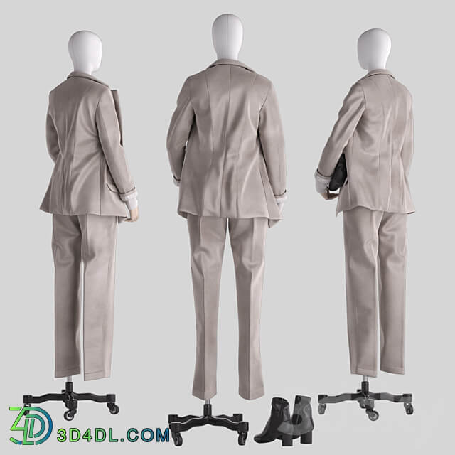 Mannequin 001 Clothes 3D Models