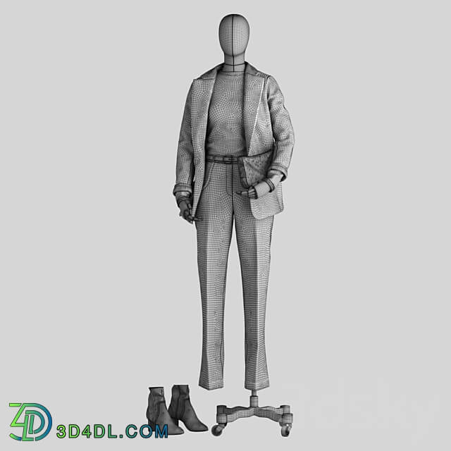 Mannequin 001 Clothes 3D Models