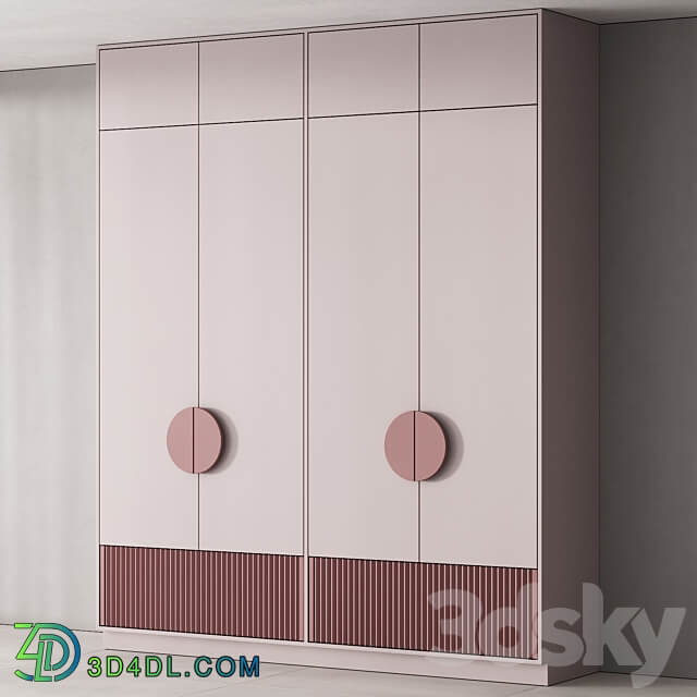 200 furniture for children 02 cupboard in 3 options 01 3D Models