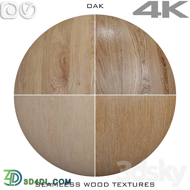 Seamless wood texture Oak 4 3D Models