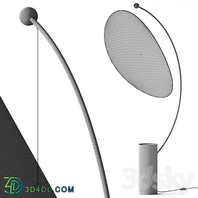 Lodamer Geneva Floor Lamp 3D Models