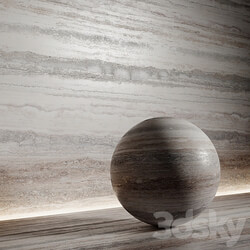 Stone material travertine 6 pbr seamless 3D Models 