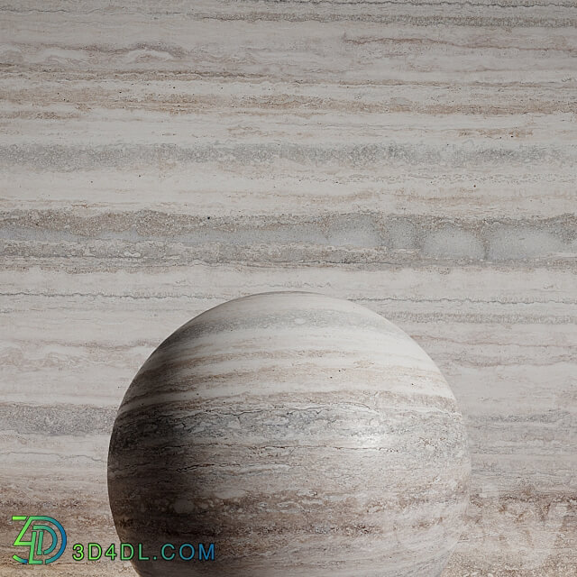 Stone material travertine 6 pbr seamless 3D Models