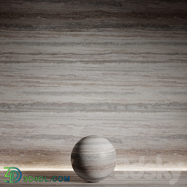 Stone material travertine 6 pbr seamless 3D Models