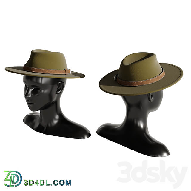 Man hat set 2 Clothes 3D Models