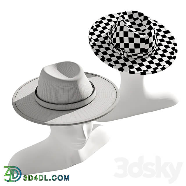 Man hat set 2 Clothes 3D Models