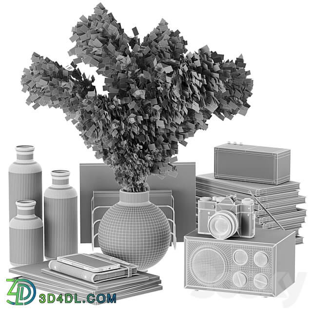 Decorative set 01 3D Models