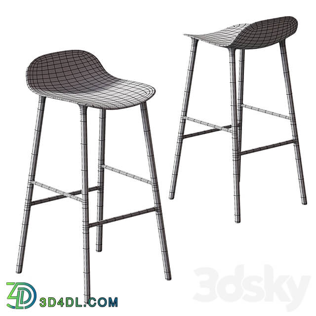 Normann Copenhagen Form bar stool 3D Models