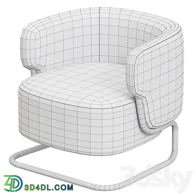 Marabu armchair by Ditre Italia 3D Models