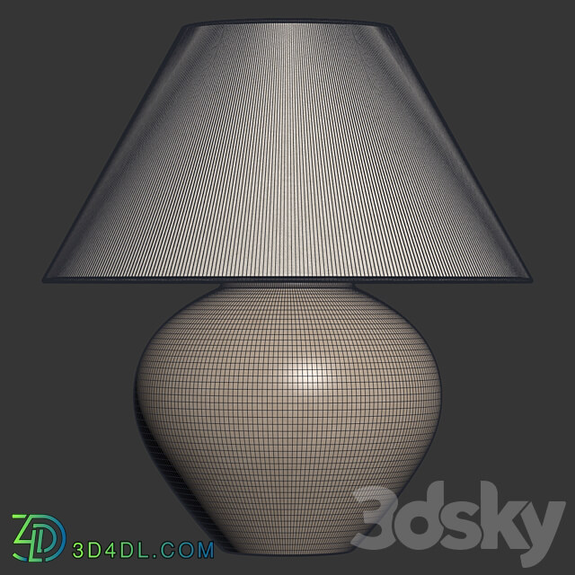 Zara Home The ceramic base lamp 3D Models