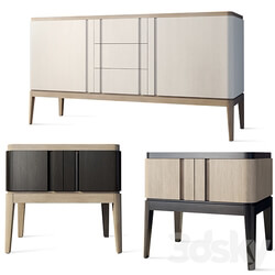 Chest of drawers and bedside table Icons Panormo Sideboard Chest of drawer 3D Models 