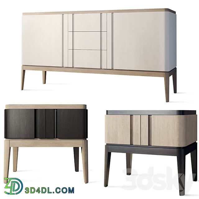 Chest of drawers and bedside table Icons Panormo Sideboard Chest of drawer 3D Models