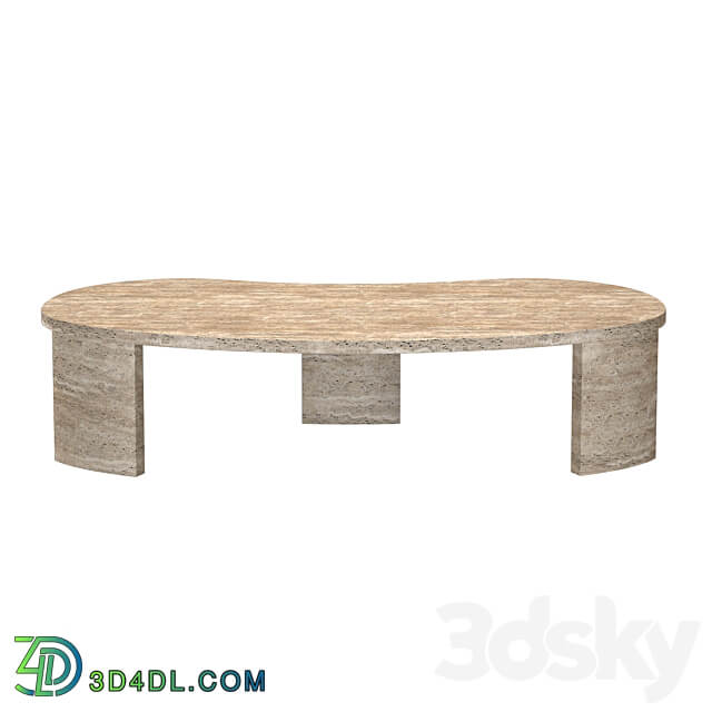 VINCI ITALIAN TRAVERTINE COFFEE TABLE 3D Models