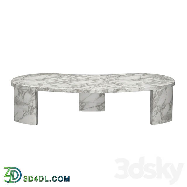 VINCI ITALIAN TRAVERTINE COFFEE TABLE 3D Models