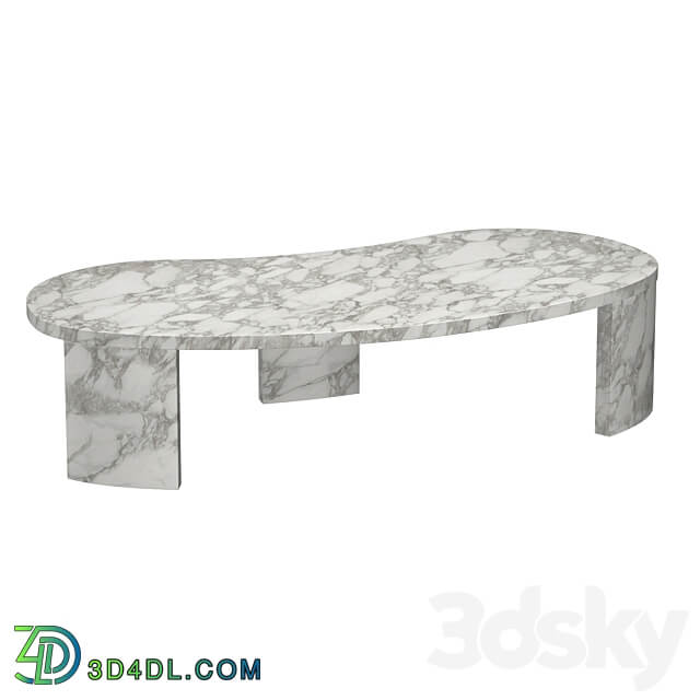 VINCI ITALIAN TRAVERTINE COFFEE TABLE 3D Models