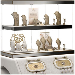 Stylish showcase for jewelry store 3. Jewelry stand. Display 3D Models 