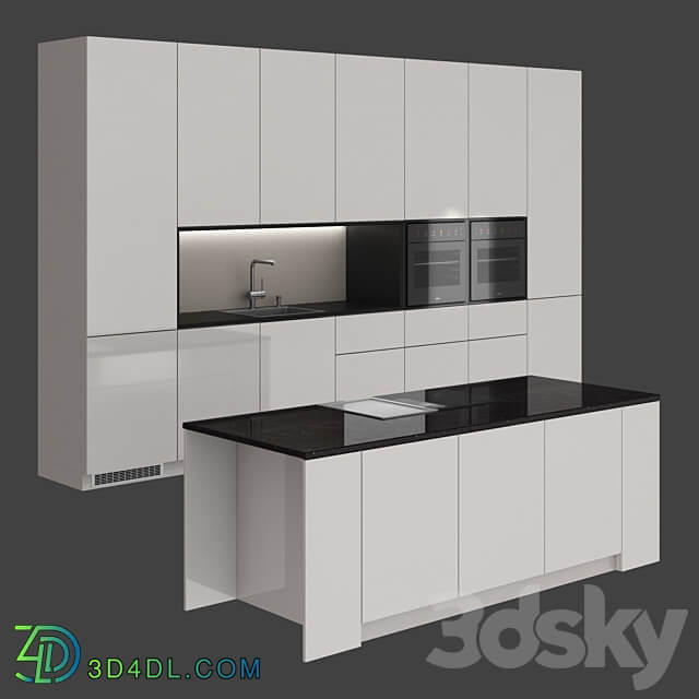 Bora loft kitchen Kitchen 3D Models