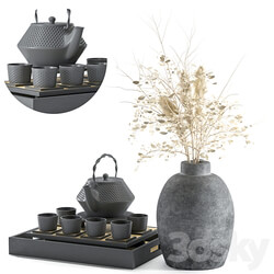 japan teapot tableware 07 3D Models 