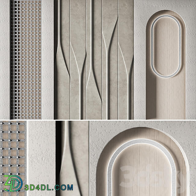decorative wall01 3D Models