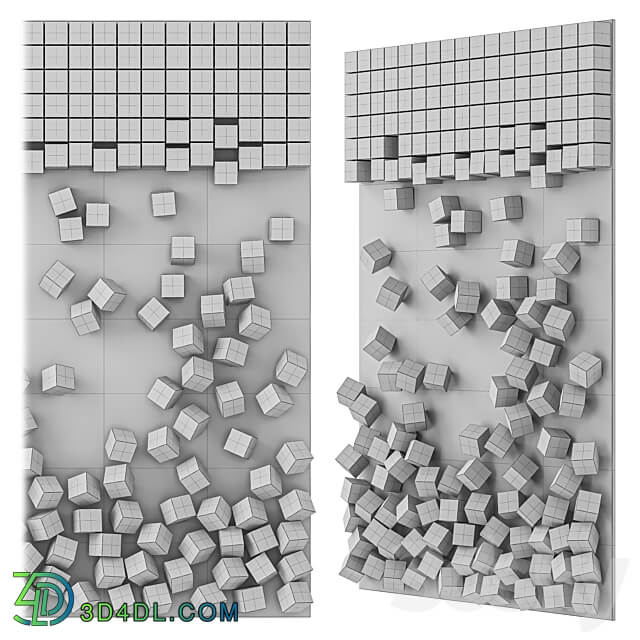 Falling Cubes Other decorative objects 3D Models