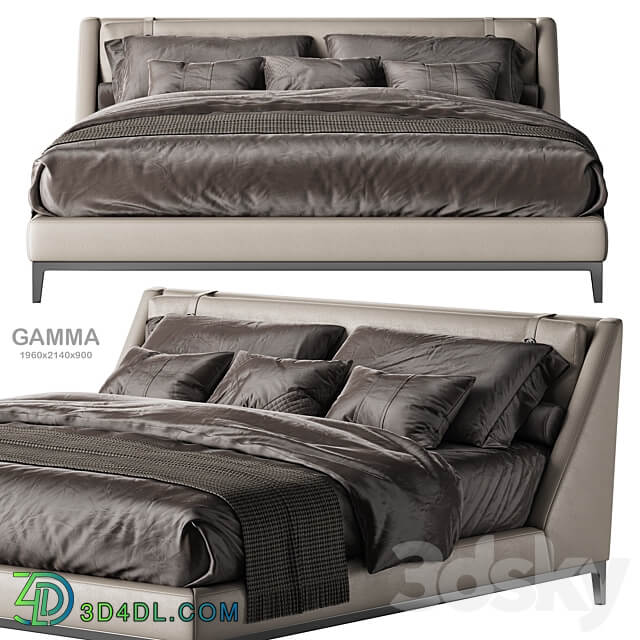 Estetica Gamma bed 1 Bed 3D Models