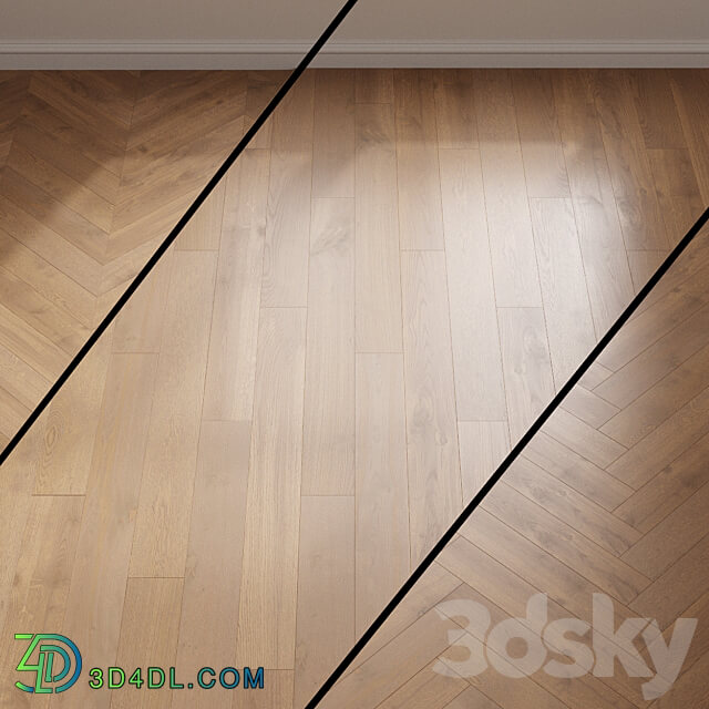 Parquet oak Kyoto Coswick. Inspire Wood 3D Models