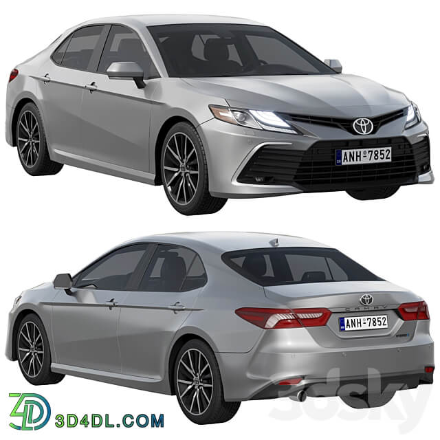 Toyota Camry LE Hybrid 2023 3D Models