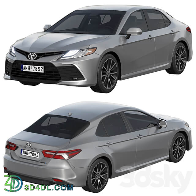 Toyota Camry LE Hybrid 2023 3D Models