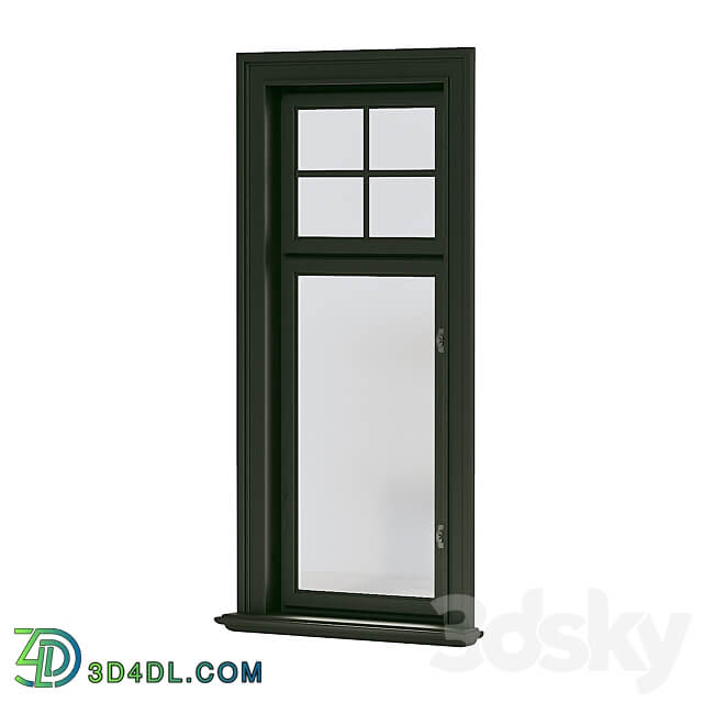 Set of scandinavian windows 3D Models