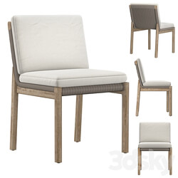 MESA TEAK DINING SIDE CHAIR 3D Models 