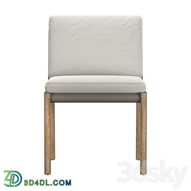 MESA TEAK DINING SIDE CHAIR 3D Models