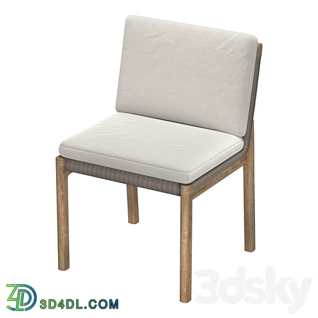 MESA TEAK DINING SIDE CHAIR 3D Models