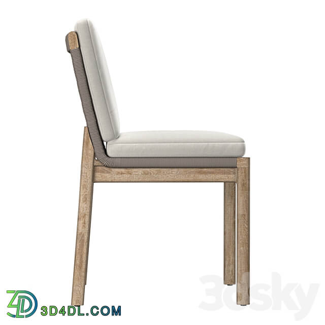 MESA TEAK DINING SIDE CHAIR 3D Models