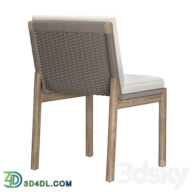 MESA TEAK DINING SIDE CHAIR 3D Models