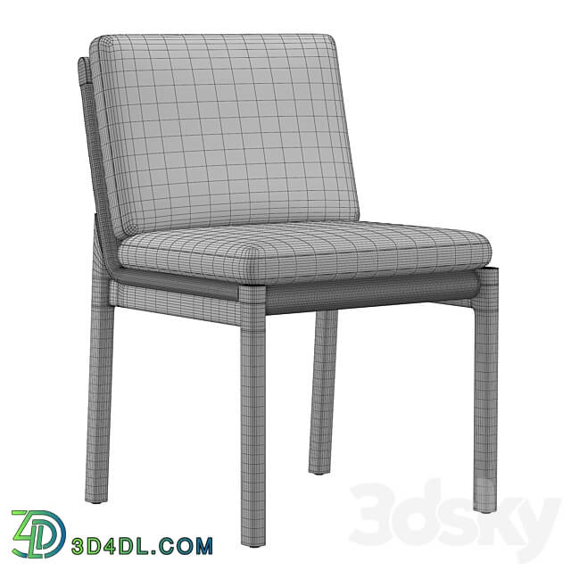 MESA TEAK DINING SIDE CHAIR 3D Models