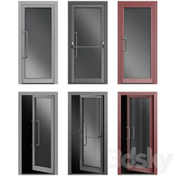 Metal swinging fire doors 3D Models 